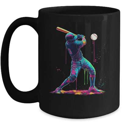 Baseball Player Sprinkles Drip Ice Cream Lover Men Women Mug | siriusteestore