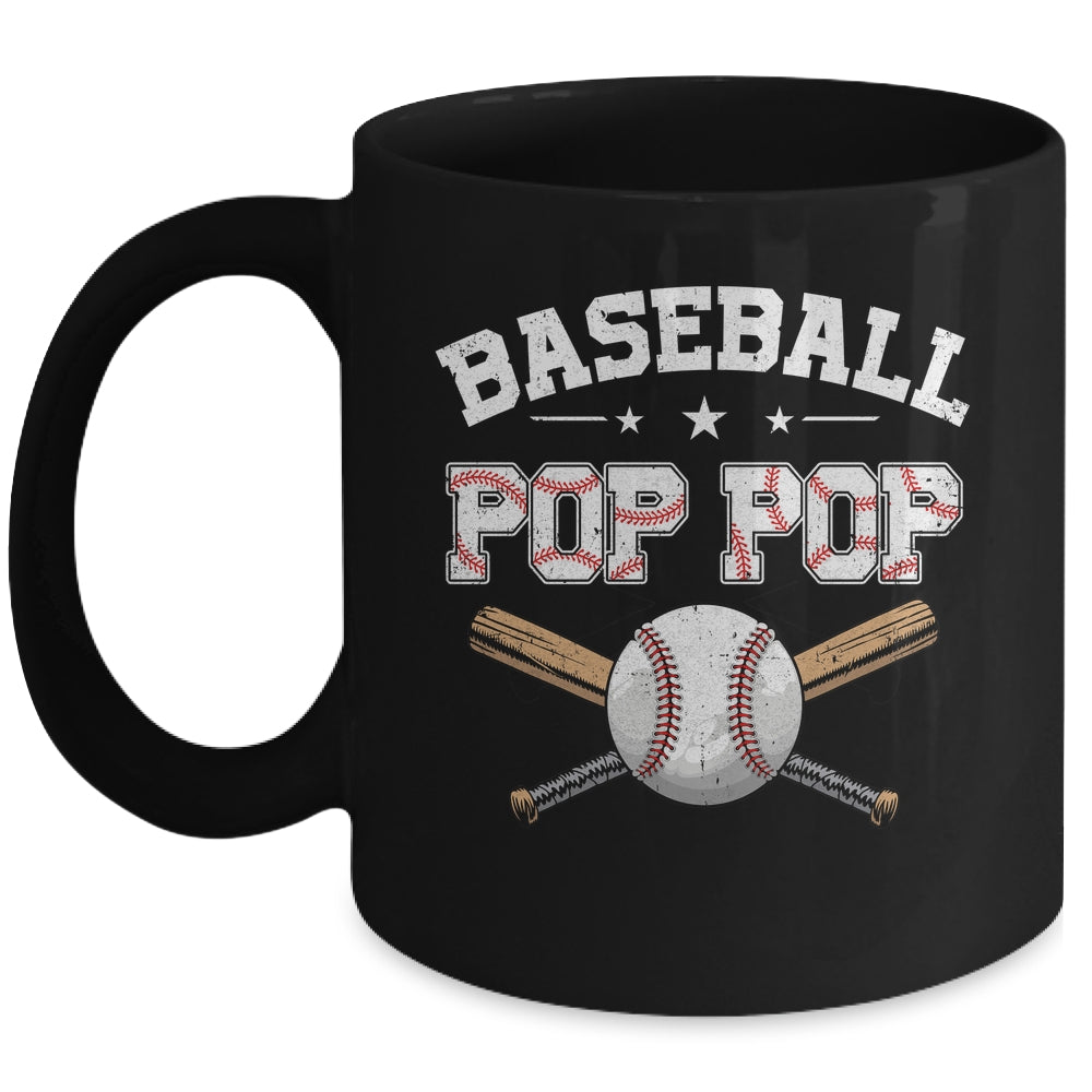 Baseball Pop Pop For Fathers Day Baseball Lovers Mug | siriusteestore