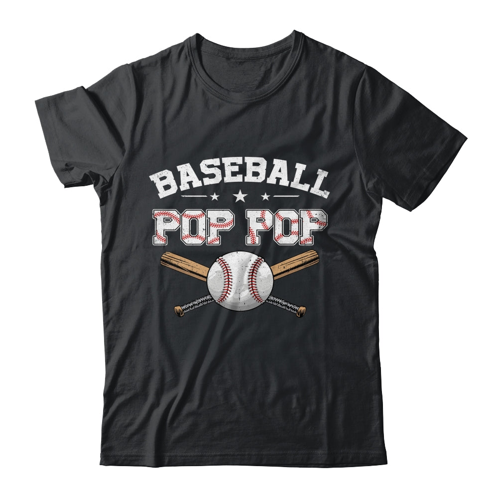 Baseball Pop Pop For Fathers Day Baseball Lovers Shirt & Hoodie | siriusteestore