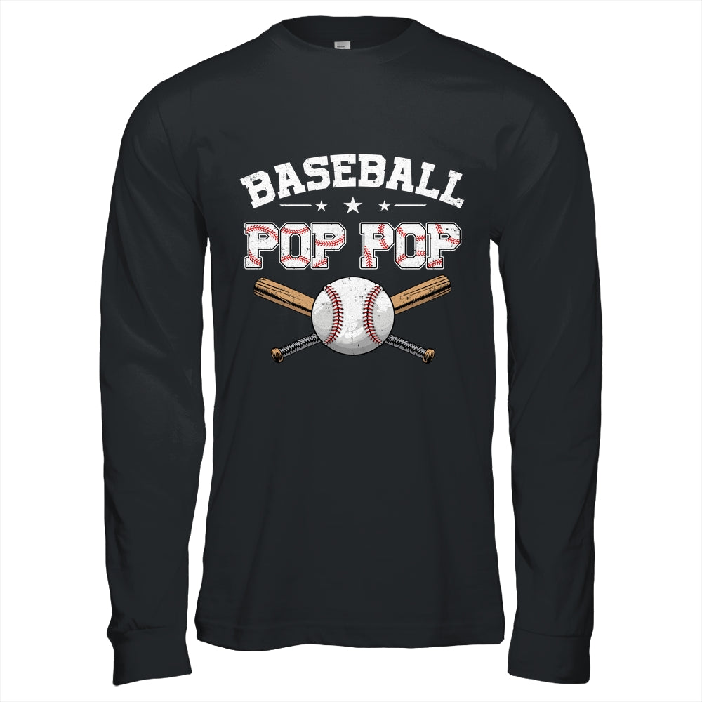 Baseball Pop Pop For Fathers Day Baseball Lovers Shirt & Hoodie | siriusteestore