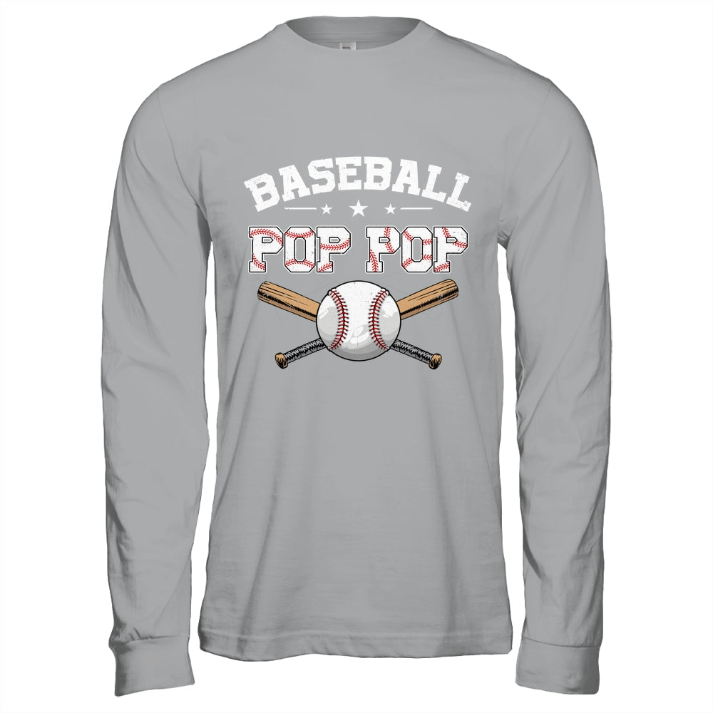Baseball Pop Pop For Fathers Day Baseball Lovers Shirt & Hoodie | siriusteestore