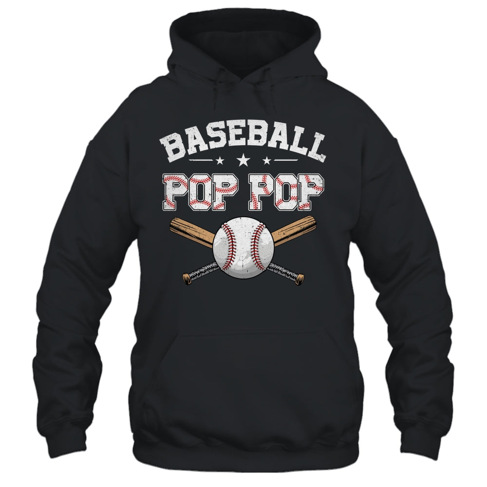 Baseball Pop Pop For Fathers Day Baseball Lovers Shirt & Hoodie | siriusteestore