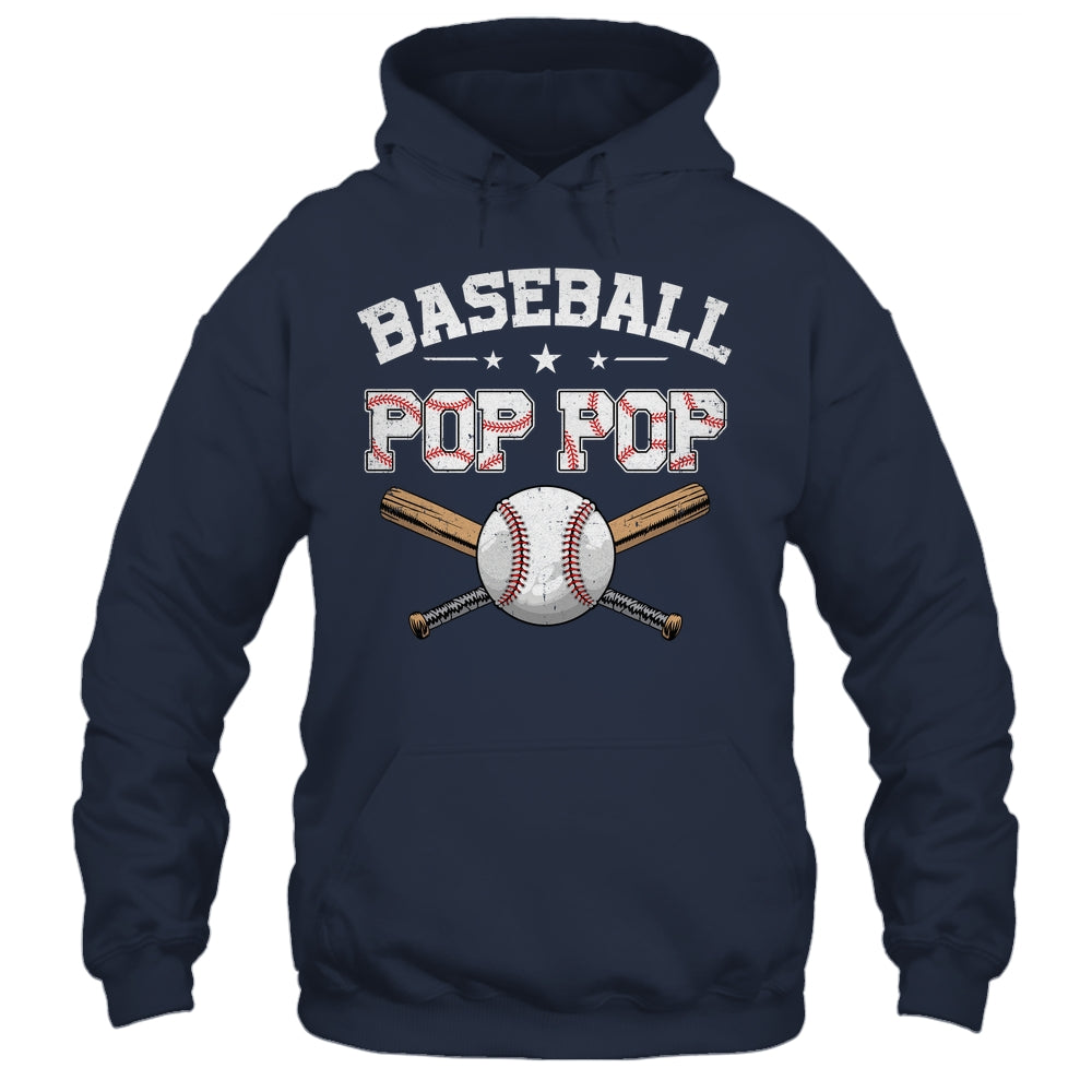 Baseball Pop Pop For Fathers Day Baseball Lovers Shirt & Hoodie | siriusteestore