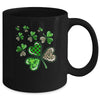 Baseball Shamrock St Patricks Day Clover With Baseball Love Mug | siriusteestore