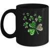 Baseball Shamrock St Patricks Day Clover With Baseball Love Mug | siriusteestore