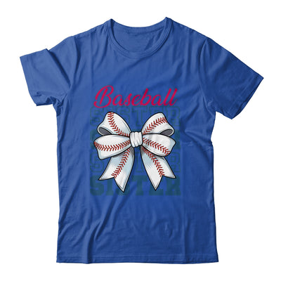 Baseball Sister Coquette Bow Biggest Fan Sport Lovers Girl Shirt & Tank Top | siriusteestore