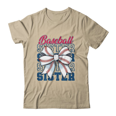 Baseball Sister Coquette Bow Biggest Fan Sport Lovers Girl Shirt & Tank Top | siriusteestore