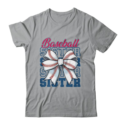 Baseball Sister Coquette Bow Biggest Fan Sport Lovers Girl Shirt & Tank Top | siriusteestore