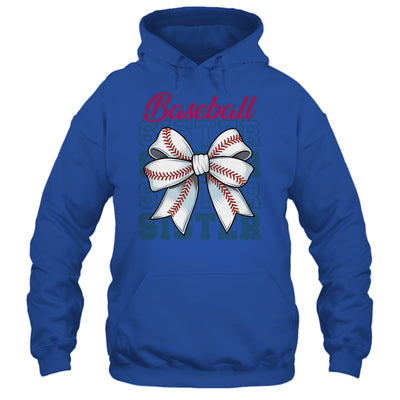 Baseball Sister Coquette Bow Biggest Fan Sport Lovers Girl Shirt & Tank Top | siriusteestore