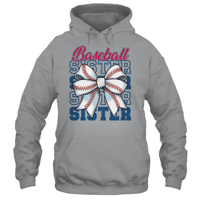Baseball Sister Coquette Bow Biggest Fan Sport Lovers Girl Shirt & Tank Top | siriusteestore