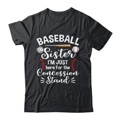 Baseball Sister Here For Concession Stand Funny Girls Women Shirt & Hoodie | siriusteestore