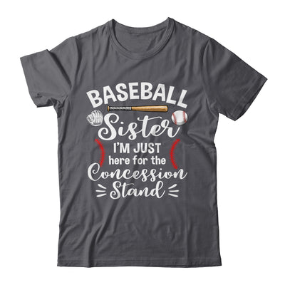 Baseball Sister Here For Concession Stand Funny Girls Women Shirt & Hoodie | siriusteestore