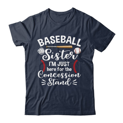 Baseball Sister Here For Concession Stand Funny Girls Women Shirt & Hoodie | siriusteestore