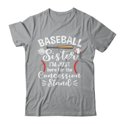 Baseball Sister Here For Concession Stand Funny Girls Women Shirt & Hoodie | siriusteestore