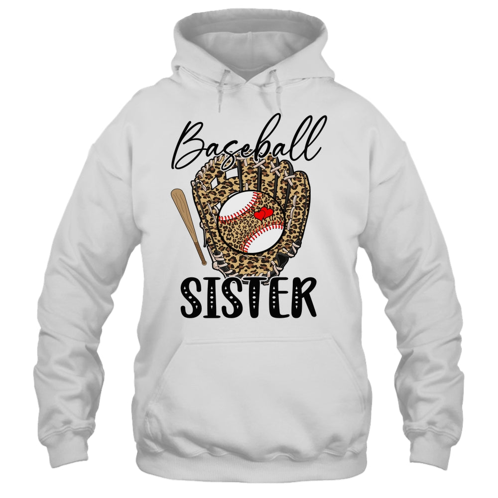 Baseball Sister Leopard Game Day Women Lover Mothers Day Shirt & Tank Top | siriusteestore