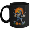 Baseball Skeleton Halloween Men Boys Baseball Spooky Season Mug | siriusteestore