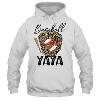 Baseball Yaya Leopard Game Day Women Lover Mothers Day Shirt & Tank Top | siriusteestore