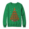 Basketball Xmas Tree Lights Santa Basketball Christmas Funny Shirt & Sweatshirt | siriusteestore