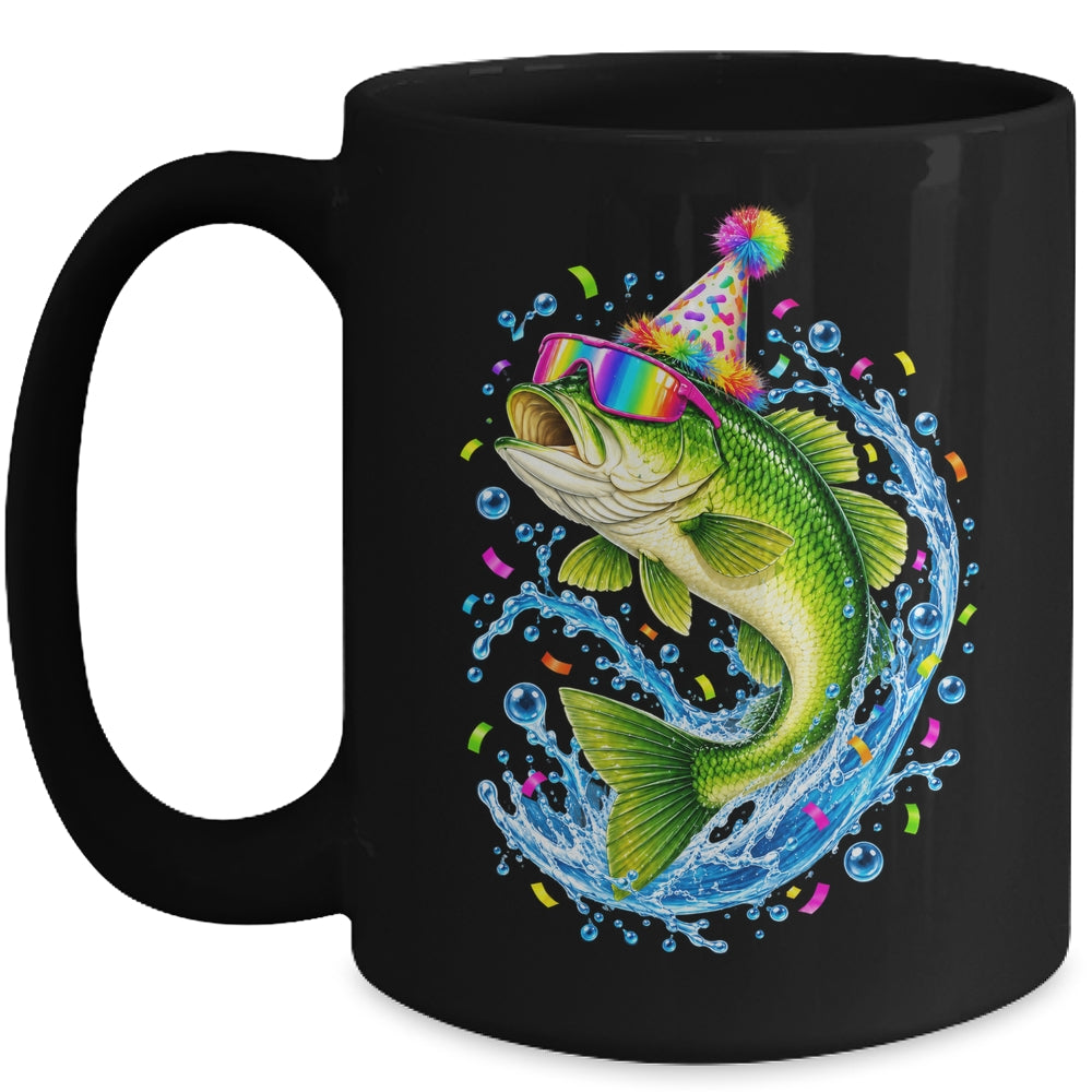 Bass Fish Freshwater Birthday Fishing Birthday Funny Men Mug | siriusteestore