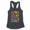 Be A Decent Human It's Not That Hard LGBT Men Women Groovy Shirt & Tank Top | siriusteestore