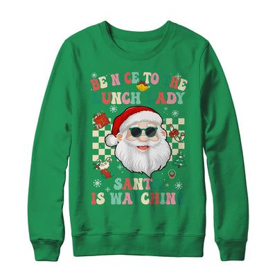 Be Nice To The Lunch Lady Santa Christmas Xmas Groovy Shirt & Sweatshirt | siriusteestore