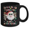 Be Nice To The Principal Santa Christmas Xmas Groovy Mug | siriusteestore
