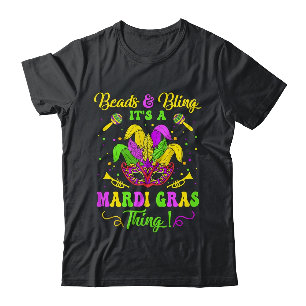 Beads And Bling Its A Mardi Gras Thing Women Girls Shirt & Tank Top | siriusteestore