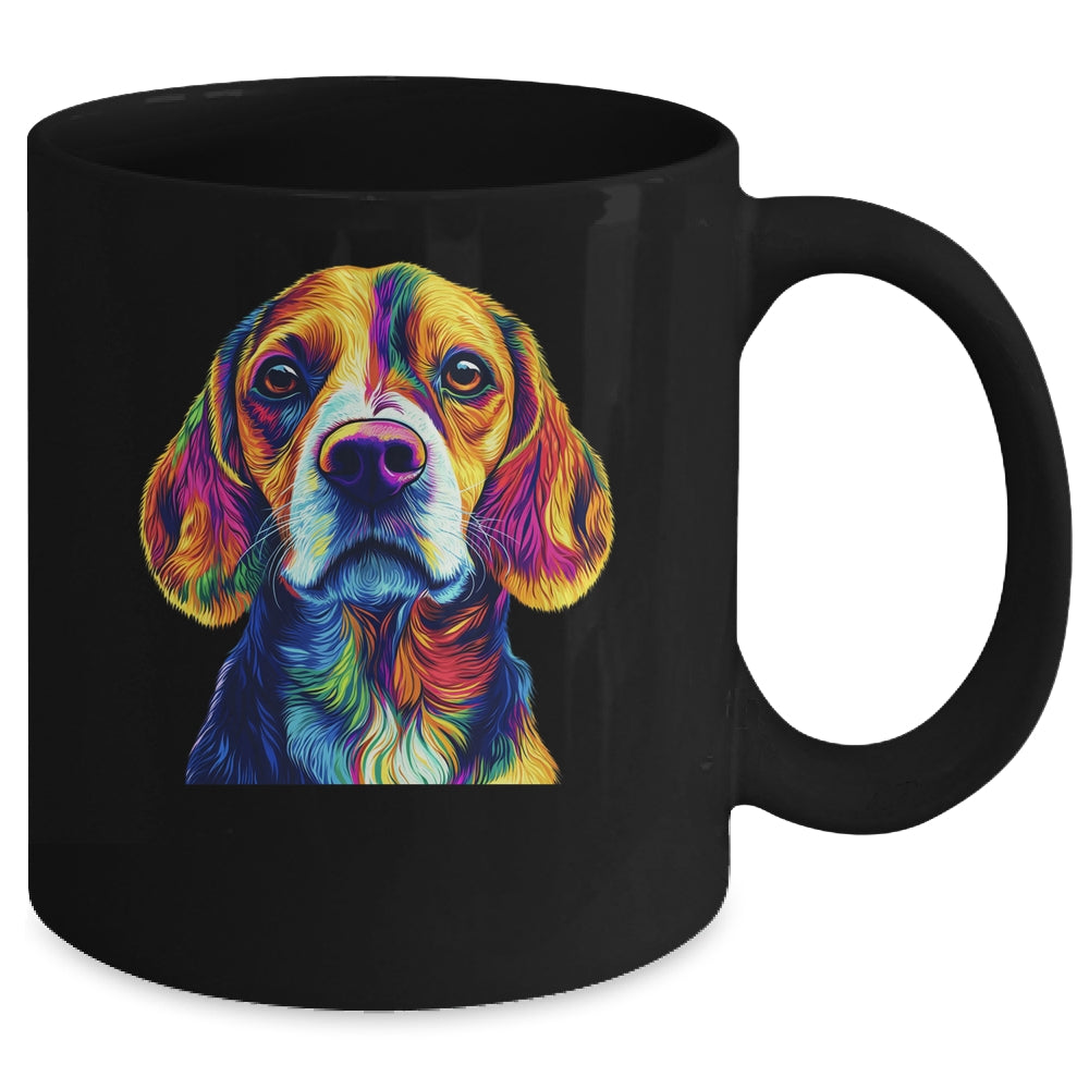 Beagle Dog Colorful Face Dog Lover Men Women Mug | siriusteestore