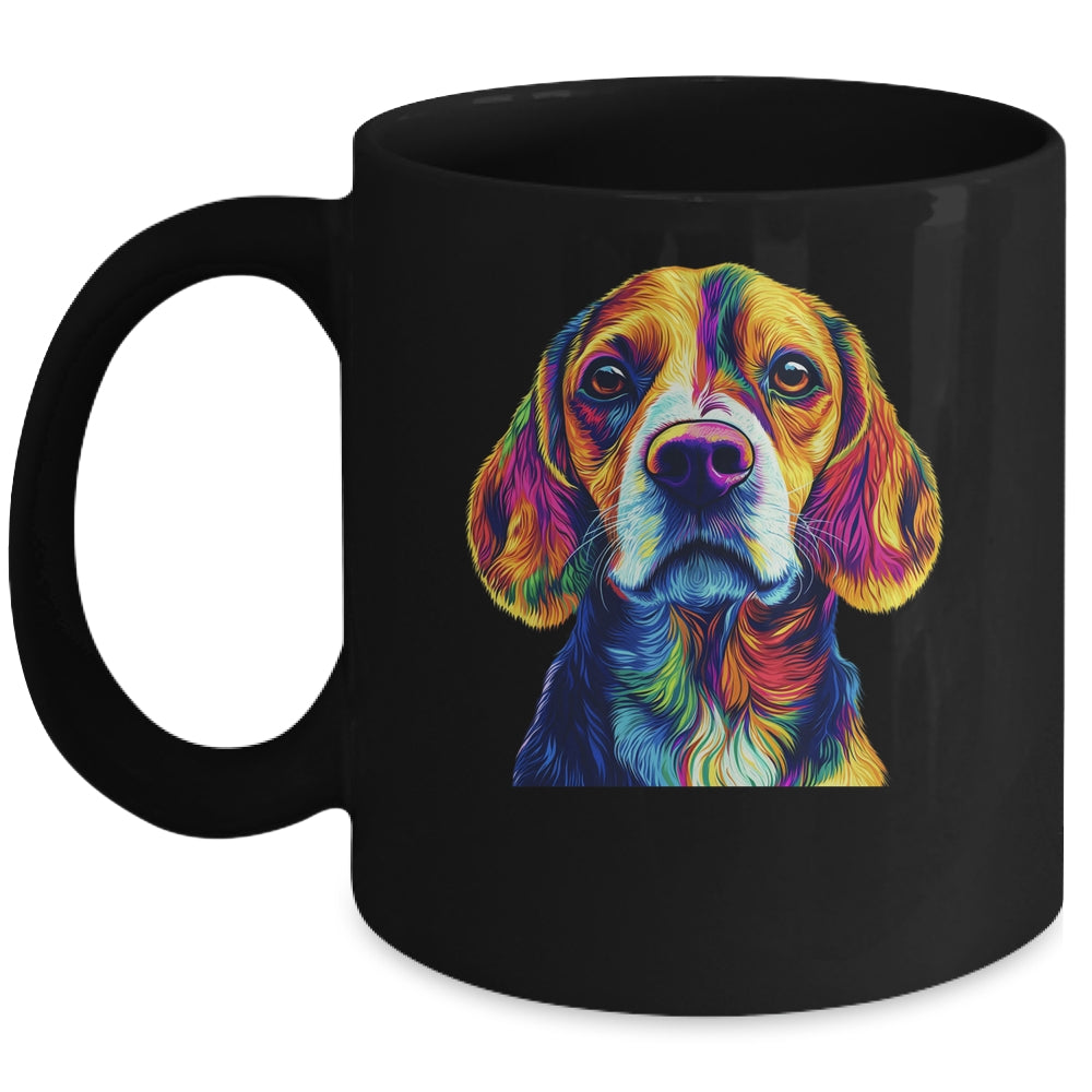 Beagle Dog Colorful Face Dog Lover Men Women Mug | siriusteestore