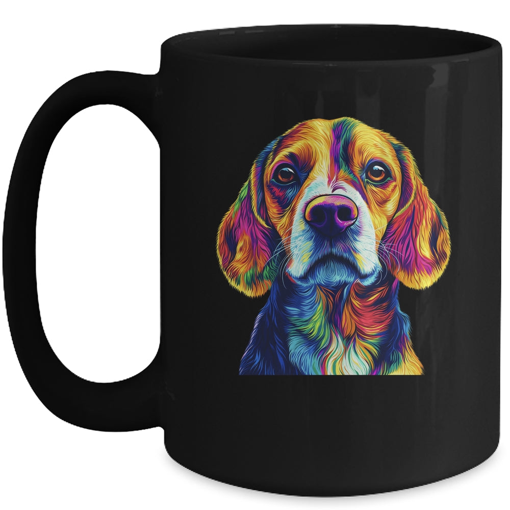Beagle Dog Colorful Face Dog Lover Men Women Mug | siriusteestore