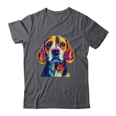 Beagle Dog Colorful Face Dog Lover Men Women Shirt & Tank Top | siriusteestore