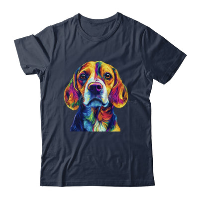 Beagle Dog Colorful Face Dog Lover Men Women Shirt & Tank Top | siriusteestore
