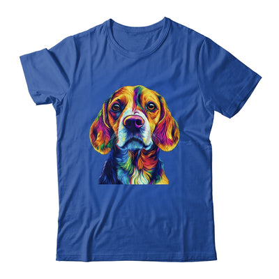 Beagle Dog Colorful Face Dog Lover Men Women Shirt & Tank Top | siriusteestore