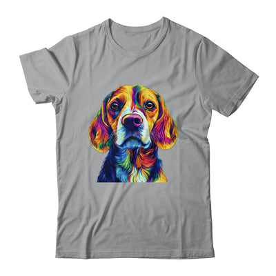 Beagle Dog Colorful Face Dog Lover Men Women Shirt & Tank Top | siriusteestore
