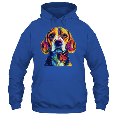 Beagle Dog Colorful Face Dog Lover Men Women Shirt & Tank Top | siriusteestore