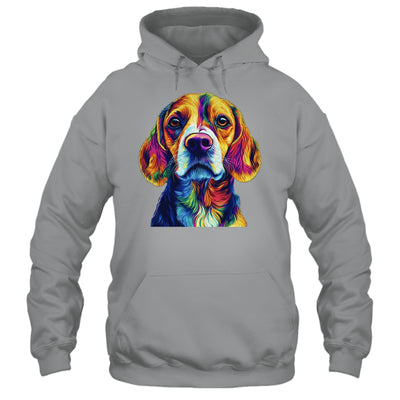 Beagle Dog Colorful Face Dog Lover Men Women Shirt & Tank Top | siriusteestore