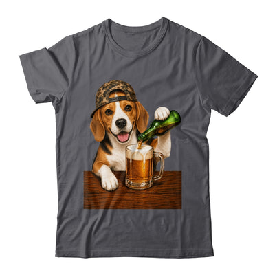 Beagle Drinking Beer Shirt Funny Fathers Day Dog Meme Shirt & Hoodie | siriusteestore