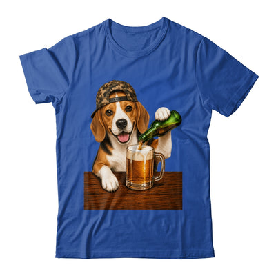 Beagle Drinking Beer Shirt Funny Fathers Day Dog Meme Shirt & Hoodie | siriusteestore