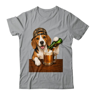 Beagle Drinking Beer Shirt Funny Fathers Day Dog Meme Shirt & Hoodie | siriusteestore