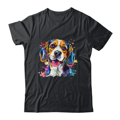 Beagle Mom Lover Puppy Dog Watercolor Tie Dye Painting Shirt & Tank Top | siriusteestore