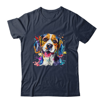 Beagle Mom Lover Puppy Dog Watercolor Tie Dye Painting Shirt & Tank Top | siriusteestore