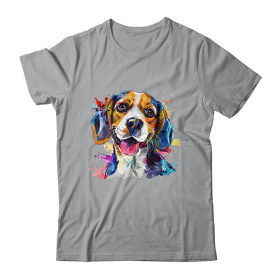 Beagle Mom Lover Puppy Dog Watercolor Tie Dye Painting Shirt & Tank Top | siriusteestore