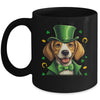 Beagle St Patricks Day Leprechaun Shamrock Irish Mug | siriusteestore
