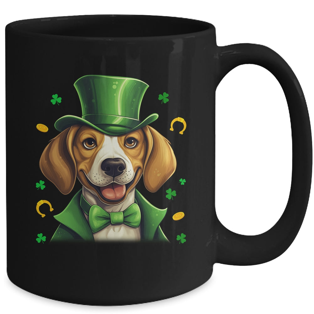 Beagle St Patricks Day Leprechaun Shamrock Irish Mug | siriusteestore