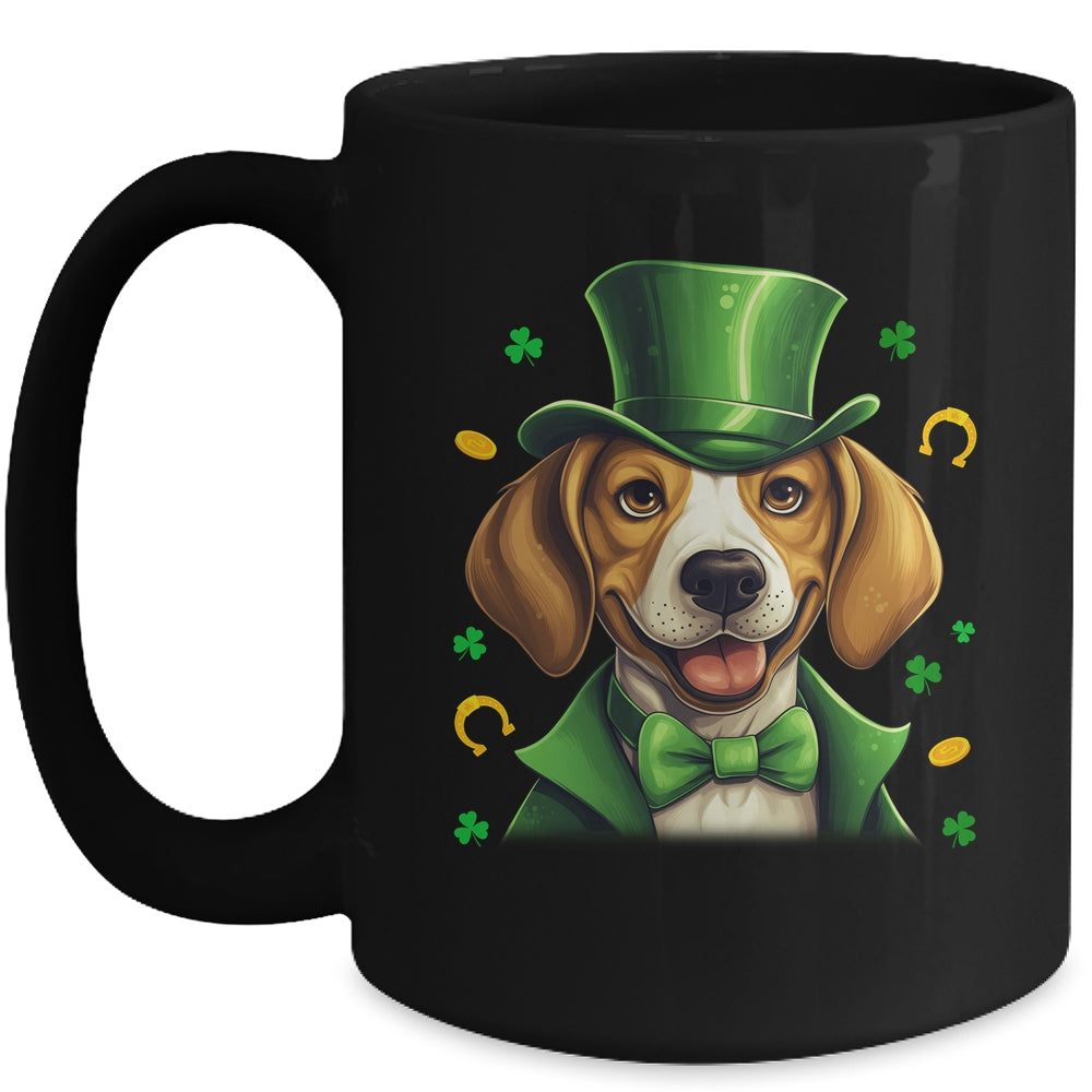 Beagle St Patricks Day Leprechaun Shamrock Irish Mug | siriusteestore