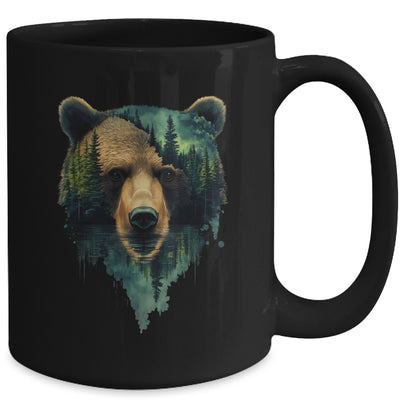 Bear Artwork Portrait Wildlife Forest Nature Lover Art Mug | siriusteestore
