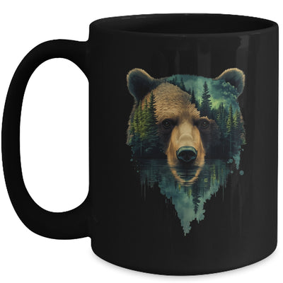 Bear Artwork Portrait Wildlife Forest Nature Lover Art Mug | siriusteestore