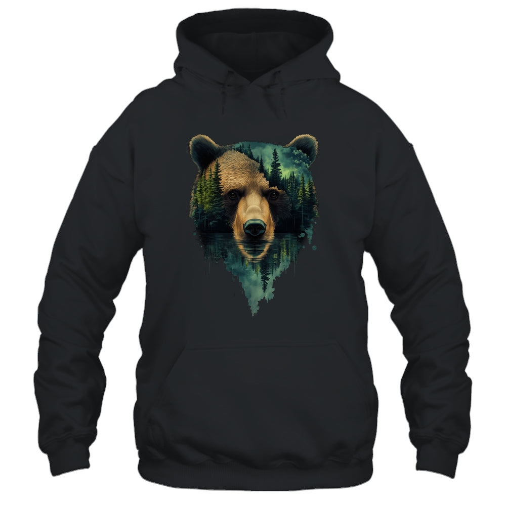Bear Artwork Portrait Wildlife Forest Nature Lover Art Shirt & Hoodie | siriusteestore