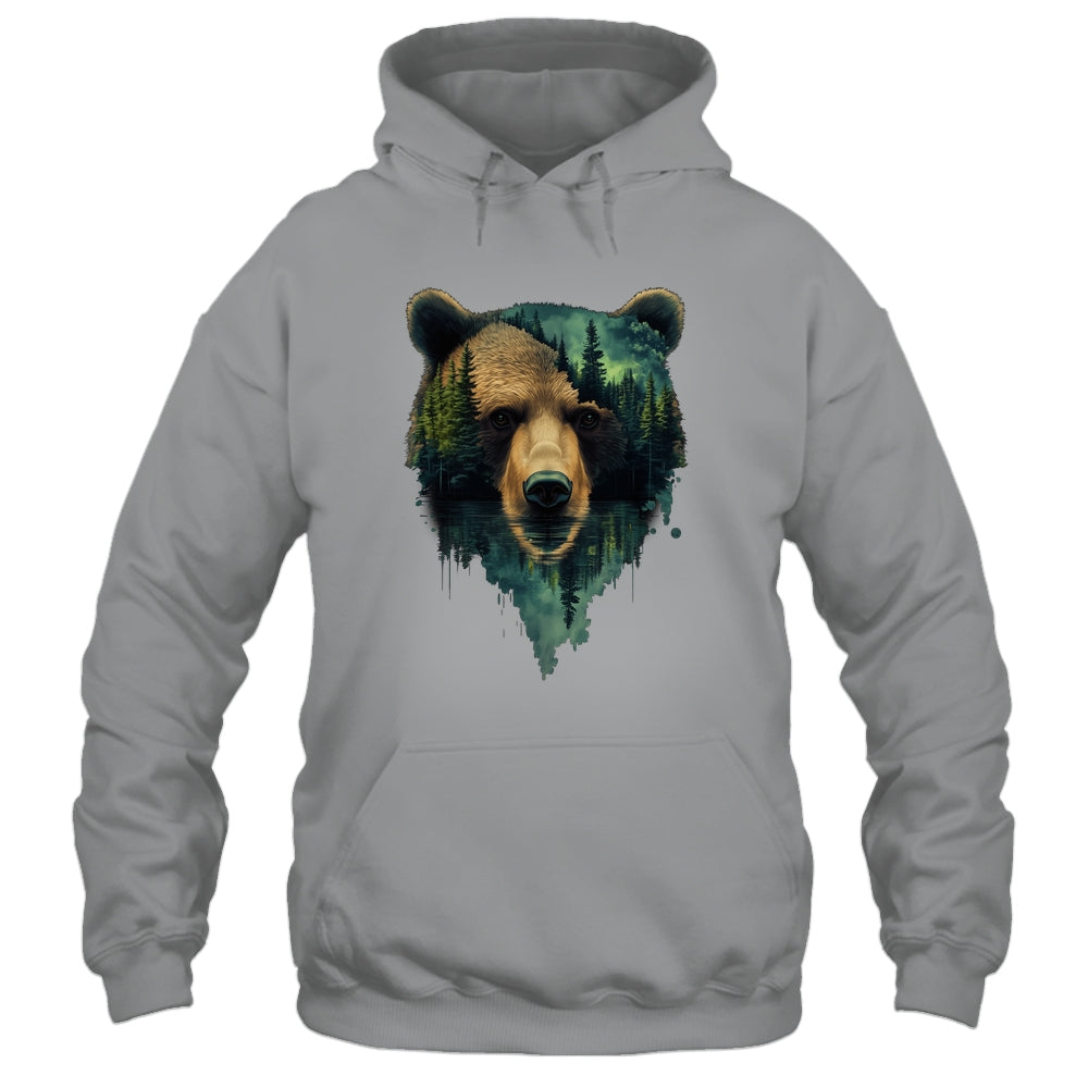 Bear Artwork Portrait Wildlife Forest Nature Lover Art Shirt & Hoodie | siriusteestore