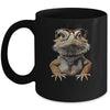 Bearded Dragon Animal Nerdy Glasses Bearded Dragon Design Mug | siriusteestore